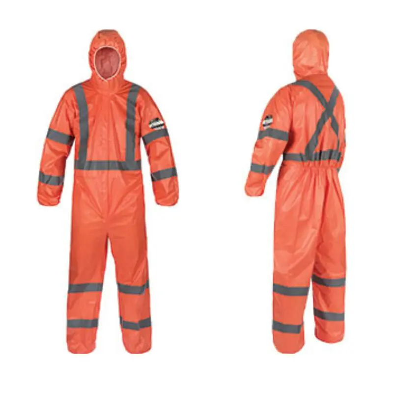 Traje Micromax NS Lakeland con Capucha Laminado Naranja con Cinta  Reflectiva ANSI IMARK