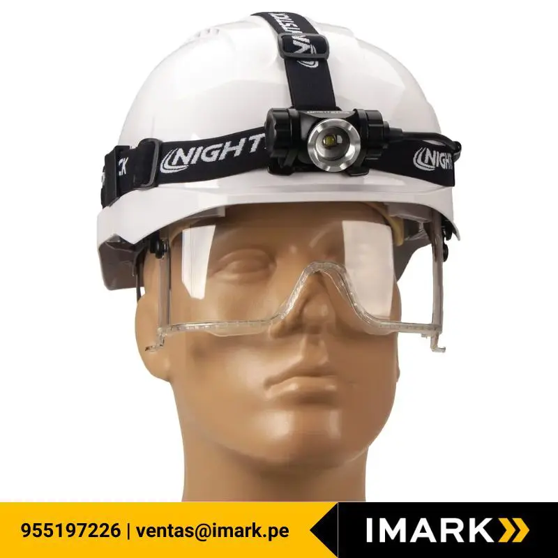Linterna de Cabeza y Casco NIGHTSTICK Frontal de Haz Ajustable Recargable  IMARK